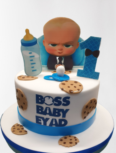 Boss Baby Icing Birthday Cake-CB-NC368