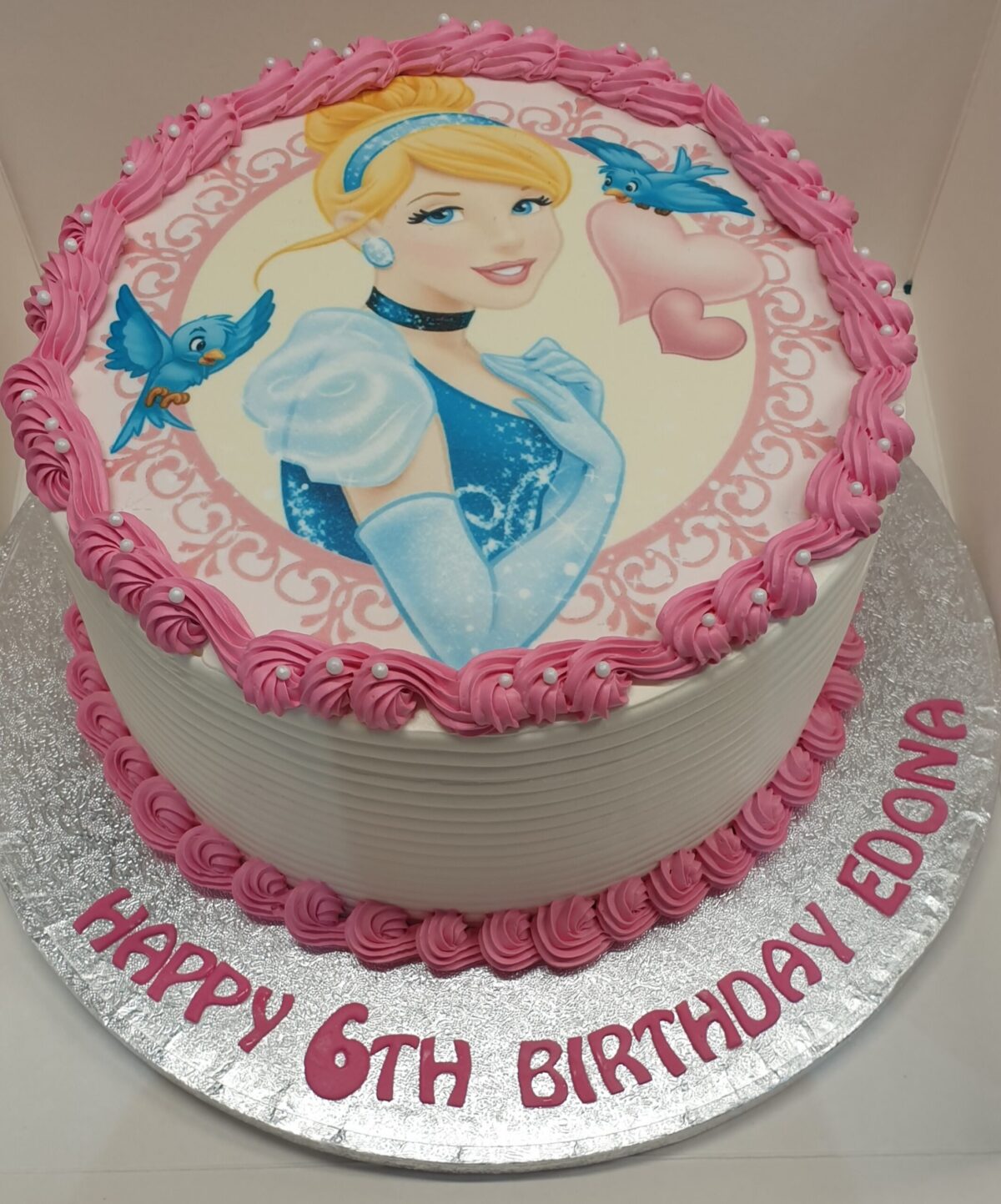 Cinderella Fresh Cream Photo Cake CB-RC120
