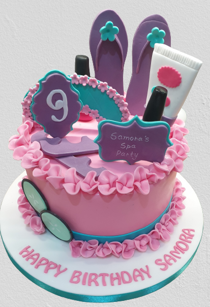 Girls Spa Birthday Cake CB-NC222