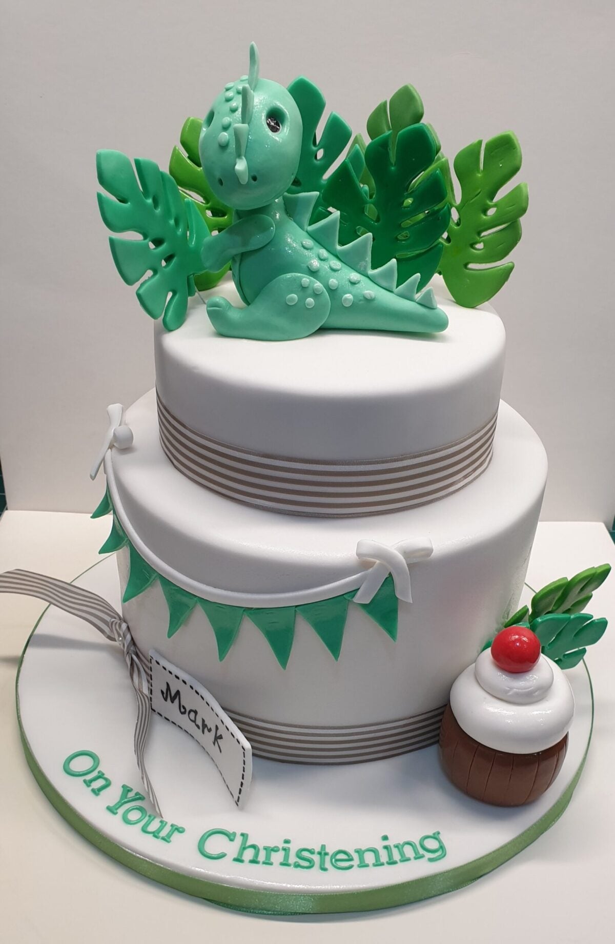 Dinosaur Themed Christening Cake CB-NC389