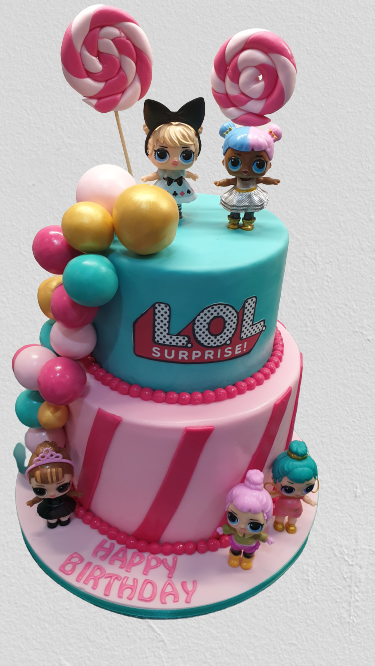 LOL Surprise 2 tier Birthday Cake CB-NC380