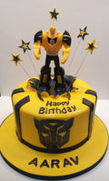 Bumble Bee Transformers Birthday Cake CB-NC381