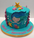 Rainbow Mermaid Icing Cake CB-NC385