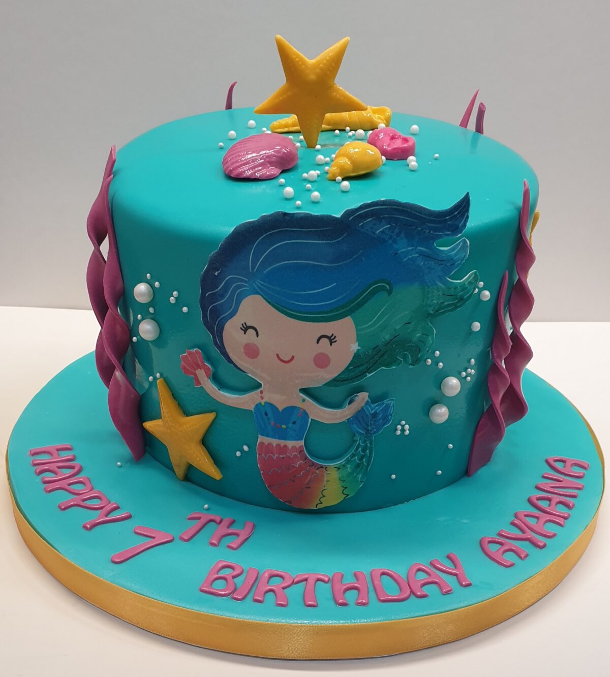 Rainbow Mermaid Icing Cake CB-NC385