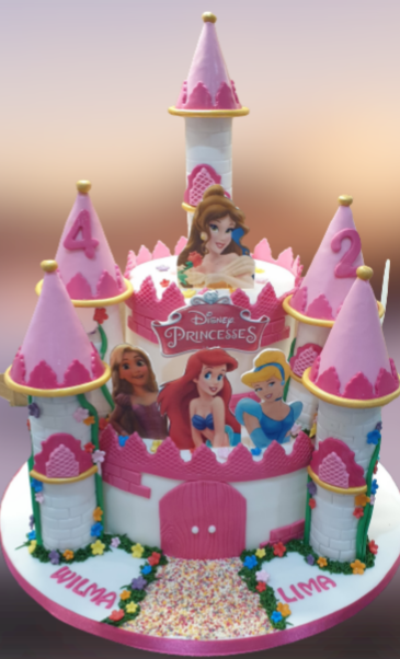 Disney Princesses Castle Cake CB-NC388