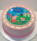 Peppa Pig Fresh Cream Photo Cake CB-RC123
