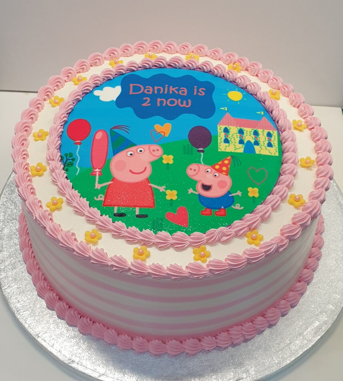 Peppa Pig Fresh Cream Photo Cake CB-RC123