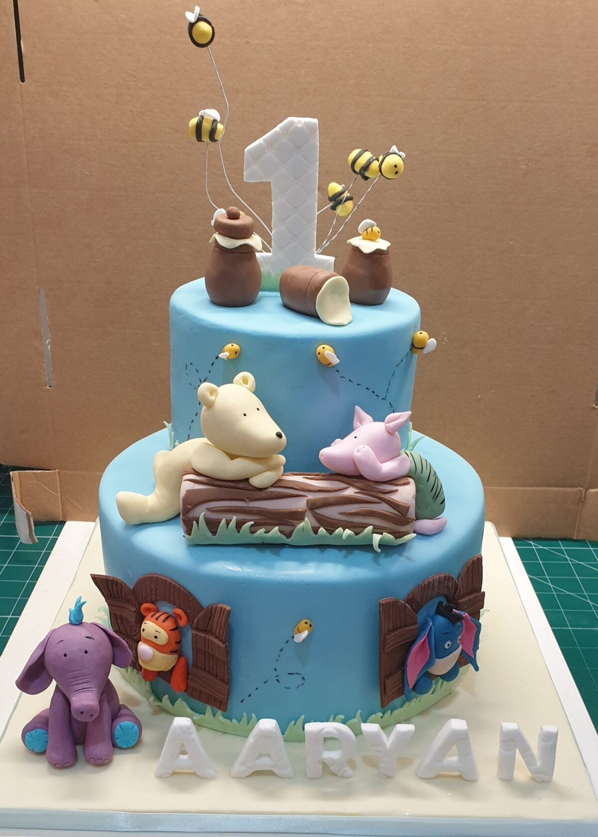 Winnie The Pooh 1st Birthday Cake CB-NC429