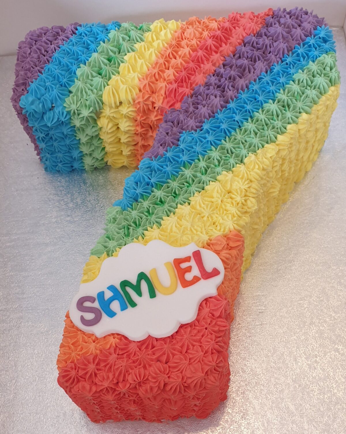 No 7 Rainbow Themed Fresh Cream Cake CB-SC050