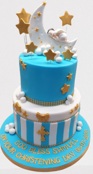 Boy’s Christening Cake CB-NC681