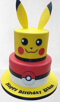 Pokemon 2 Tier Birthday Cake CB-NC419