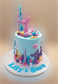 Mermaid Buttercream Cake CB-NC416