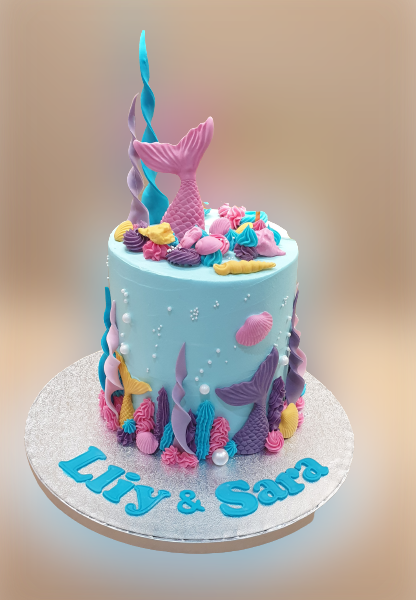 Mermaid Buttercream Cake CB-NC416