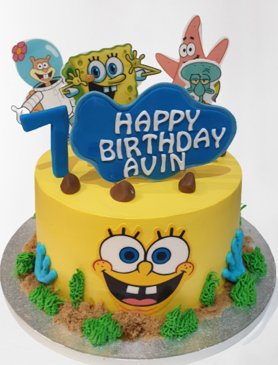 Sponge Bob Fresh Cream Cake CB-RC126