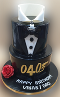 James Bond Themed 40th Birthday Cake CB-NC412
