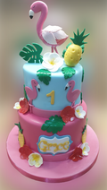 Flamingo themed Birthday Cake CB-NC406
