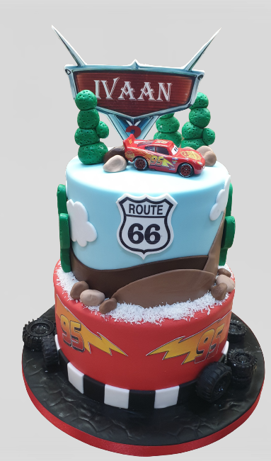 Disney Cars Themed Birthday Cake CB-NC455