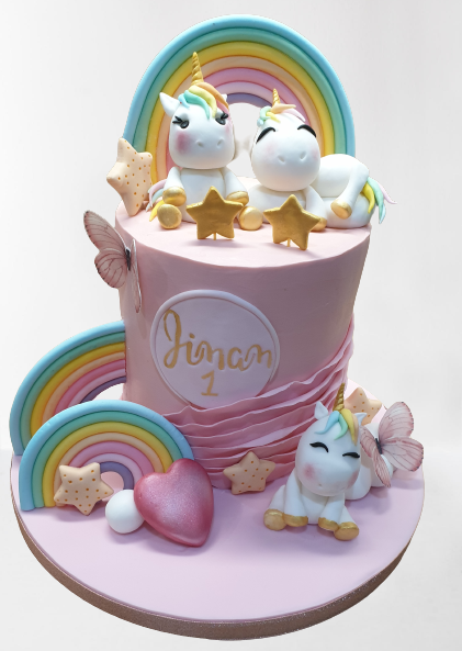 Rainbow Unicorn Icing Cake CB-NC459