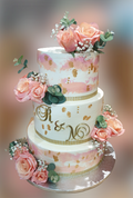 Pastel Colours Buttercream Wedding Cake CB-NC437