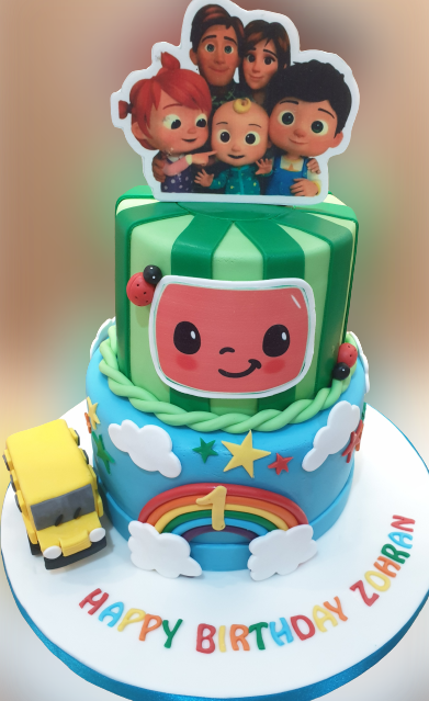 2 Tier Cocomelon Birthday Cake CB-NC438