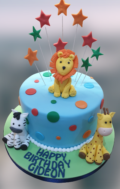Jungle Animal Birthday Cake CB-NC441