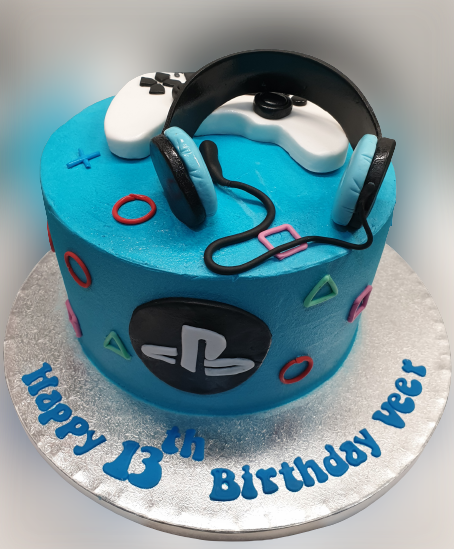 PlayStation Buttercream Birthday Cake CB-NC445