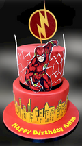 Avenger’s Flash 2 tier Birthday Cake CB-NC467