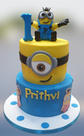 Minion 2 Tier Birthday Cake CB-NC472