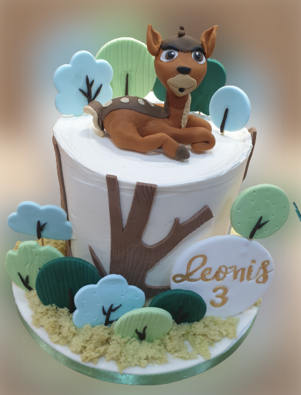 Woodland Themed Birthday Cake CB-NC487