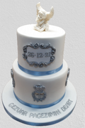2 Tier Christening/Baptism Cake For Boys CB-NC464