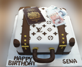 Louis Vuitton Suitcase Birthday Cake CB-NC496