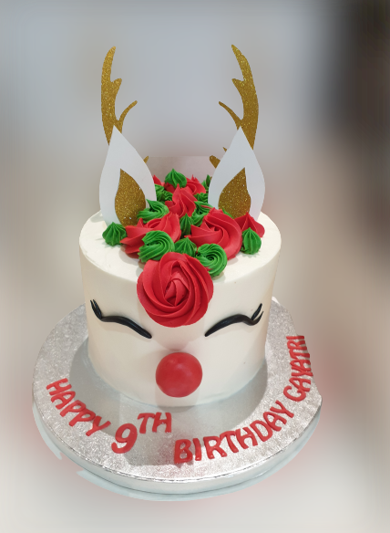 Reindeer Fresh Cream Cake CB-RC172