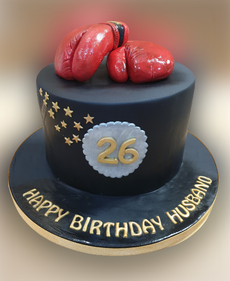 Boxing Gloves Birthday Cake CB-NC525