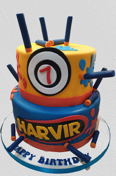 Nerf Themed Birthday Cake CB-NC516