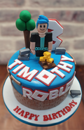 Roblox Themed Birthday Cake CB-NC515