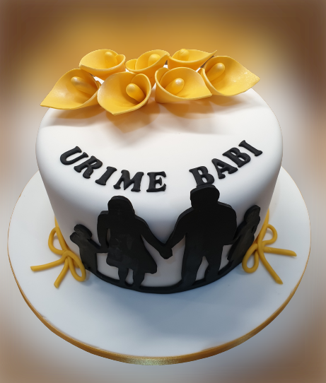 Urime Babi Birthday Cake CB-NC507
