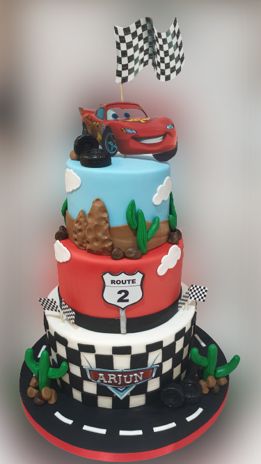Disney Cars Themed Birthday Cake CB-NC506