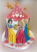 Disney Princesses Themed Birthday Cake CB-NC466