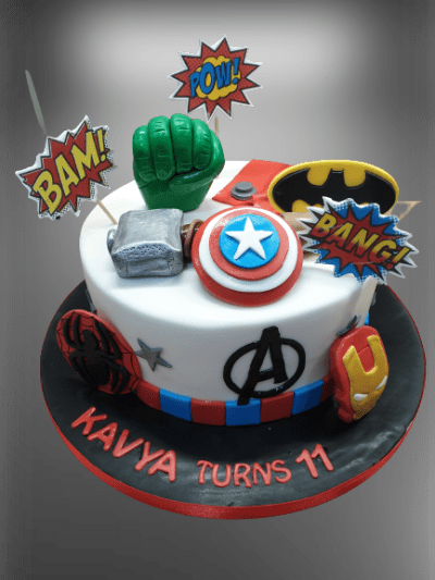 Avenger’s Themed Icing Cake CB-NC528