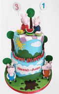 Peppa Pig 2 Tiered Birthday Cake CB-NC531