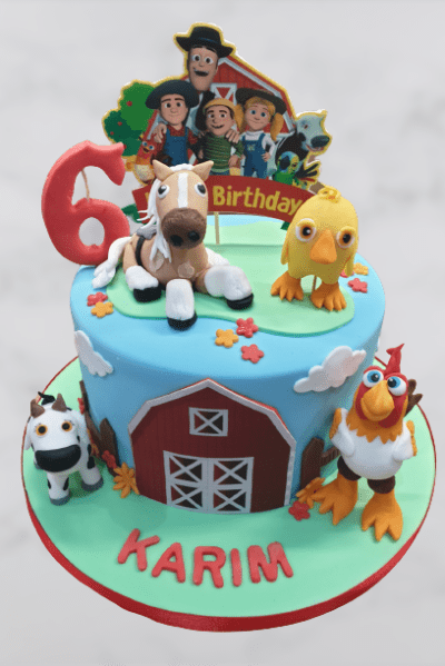 Farm Animals Birthday Cake CB-NC533