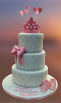 3 Tiered Princess Birthday Cake CB-NC575