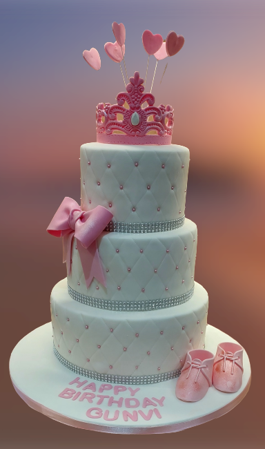3 Tiered Princess Birthday Cake NC575