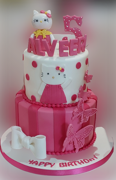 Hello Kitty 2 Tiered Birthday Cake CB-NC578