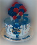 Sonic sugar lollipops Topped Icing Cake CB-NC604