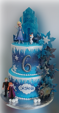 Disney Frozen 2 2 tiered Birthday Cake CB-NC589