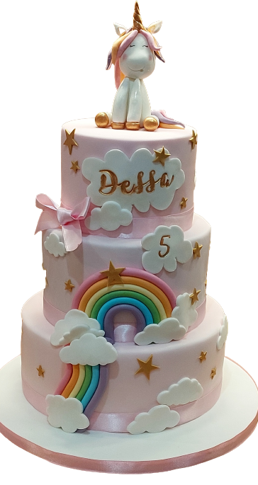 3 Tiered Unicorn Birthday Cake CB-NC619