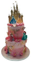 Disney Princess 2 Tiered Buttercream Cake CB-NC615