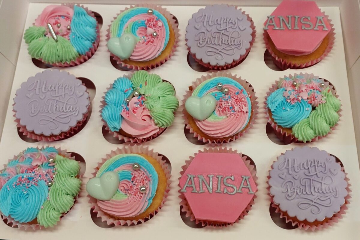 Pastels Birthday Cup Cakes CB-CC017