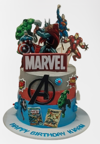Marvel Avenger’s Buttercream Birthday Cake CB-NC639